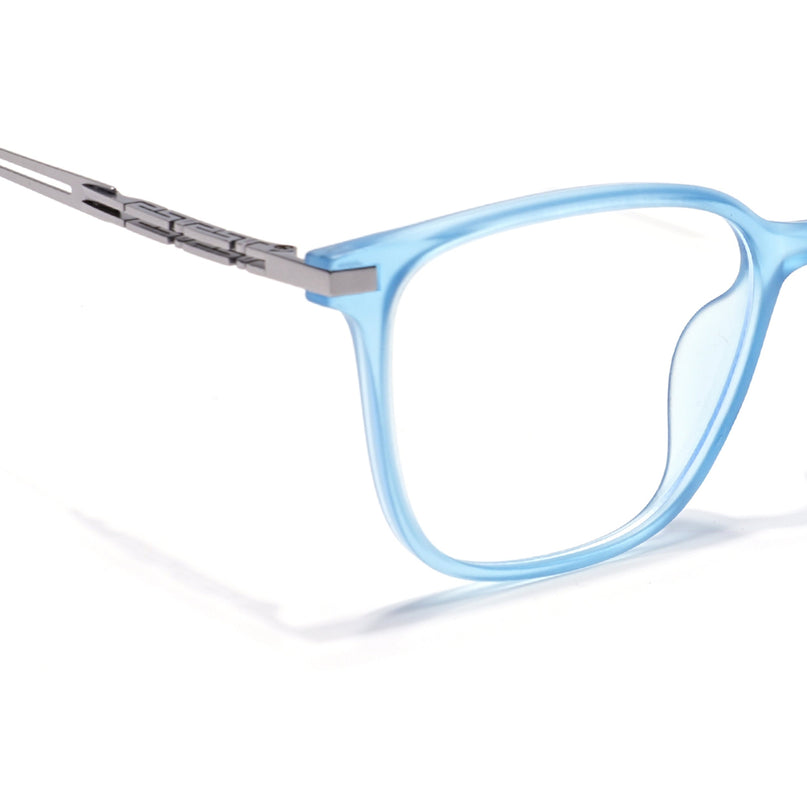 Blue Square Eyeglasses for Men & Women (99003FMG6823-C4)