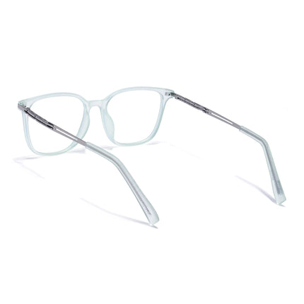 Light Green Square Eyeglasses for Men & Women (99003FMG6825-C6)