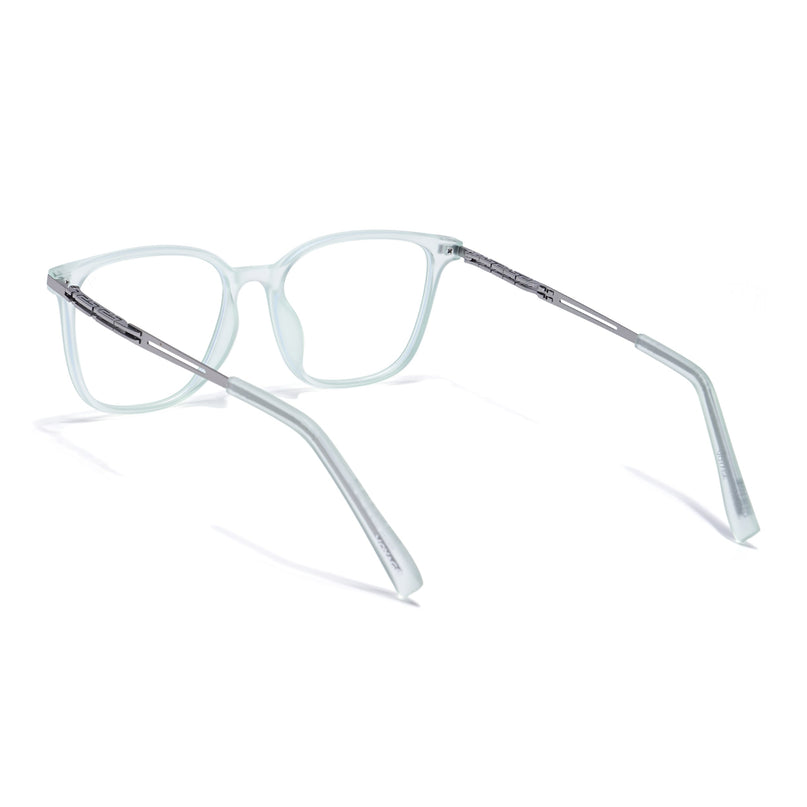 Light Green Square Eyeglasses for Men & Women (99003FMG6825-C6)