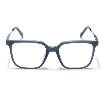 Grey Square Eyeglasses for Men & Women (99004FMG6827-C2)