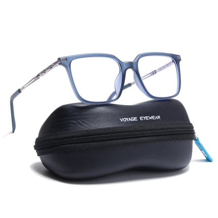 Grey Square Eyeglasses for Men & Women (99004FMG6828-C3)