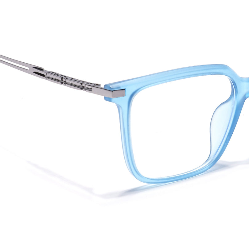 Blue Square Eyeglasses for Men & Women (99004FMG6829-C4)