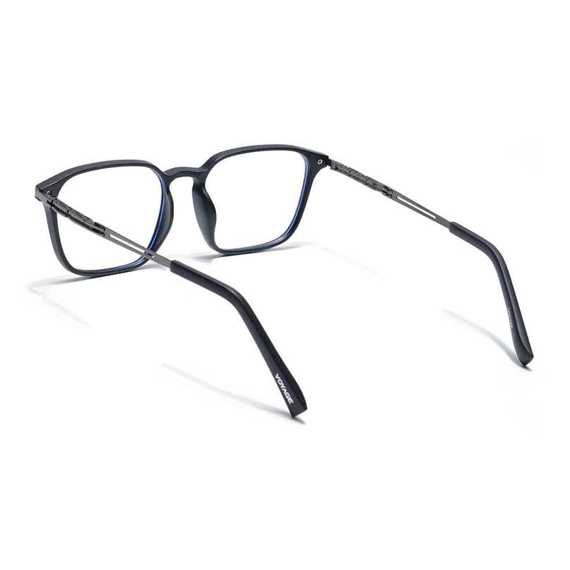 Black Square Eyeglasses for Men & Women (99005FMG6832-C1)