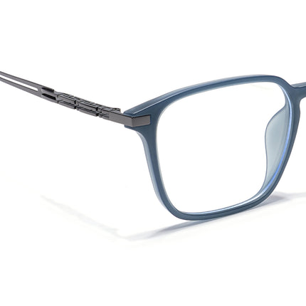Grey Square Eyeglasses for Men & Women (99005FMG6833-C2)