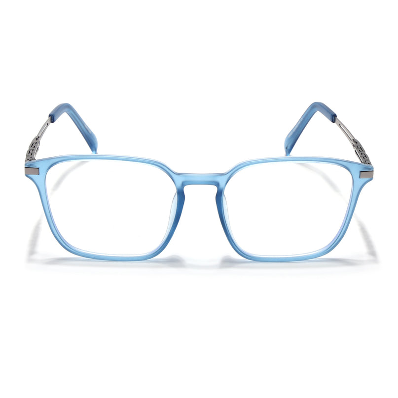 Blue Square Eyeglasses for Men & Women (99005FMG6835-C4)