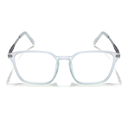 Light Green Square Eyeglasses for Men & Women (99005FMG6837-C6)