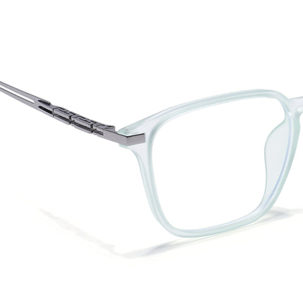 Light Green Square Eyeglasses for Men & Women (99005FMG6837-C6)
