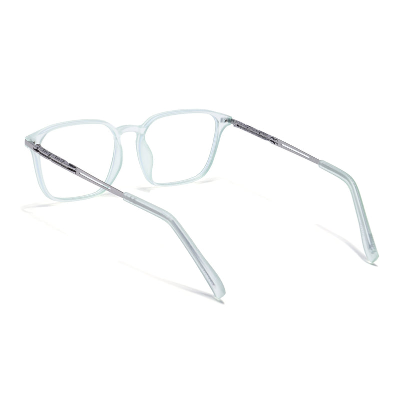 Light Green Square Eyeglasses for Men & Women (99005FMG6837-C6)