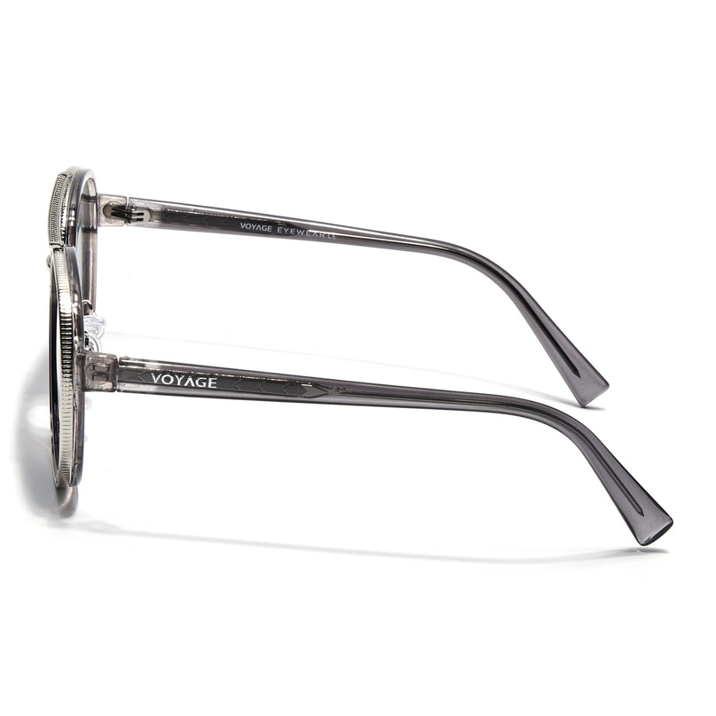 Aviator Sunglasses for Men & Women (Grey Lens | Silver & Grey Frame - MG7153)