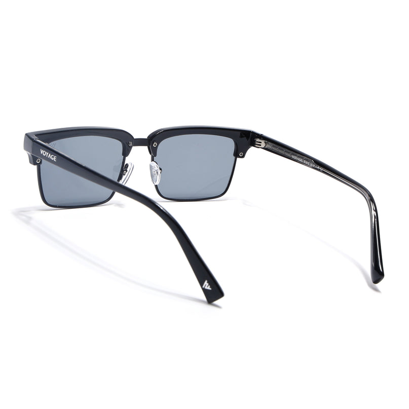Stark | Black Clubmaster Sunglasses | Grey Lens | MG7050