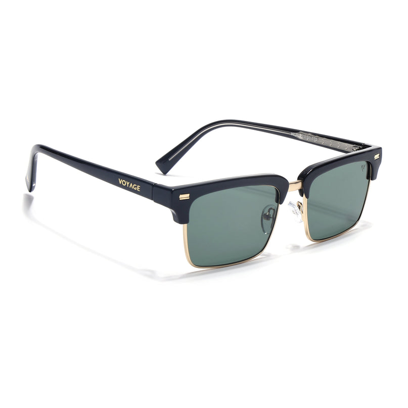 Stark | Golden Clubmaster Sunglasses  | Olive Lens | MG7051