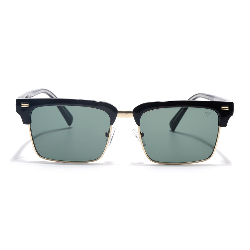 Stark | Golden Clubmaster Sunglasses  | Olive Lens | MG7051