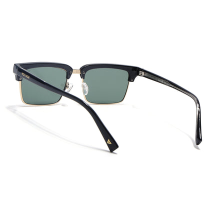 Stark | Golden Clubmaster Sunglasses  | Olive Lens | MG7051