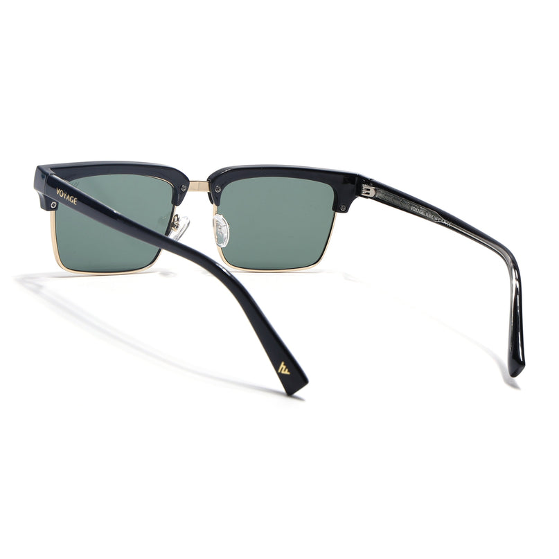 Stark | Golden Clubmaster Sunglasses  | Olive Lens | MG7051