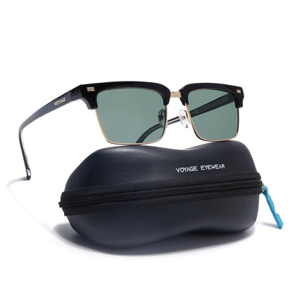 Stark | Golden Clubmaster Sunglasses  | Olive Lens | MG7051