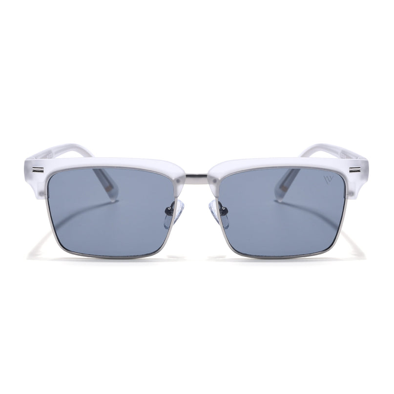 Stark | Silver Clubmaster Sunglasses | Grey Lens | MG7052