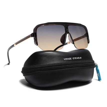 Wayfarer Sunglasses for Men & Women (Grey & Brown Lens | Grey Frame - MG7323)