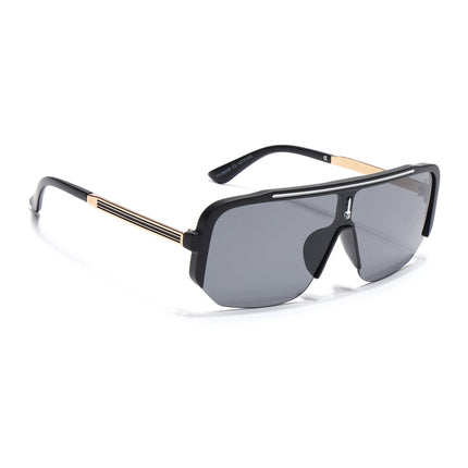 Wayfarer Sunglasses for Men & Women (Black Lens | Matt Black Frame - MG7324)