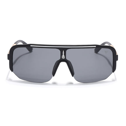 Wayfarer Sunglasses for Men & Women (Black Lens | Matt Black Frame - MG7324)