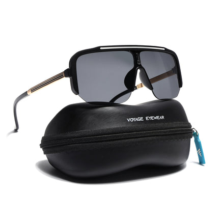 Wayfarer Sunglasses for Men & Women (Black Lens | Matt Black Frame - MG7324)