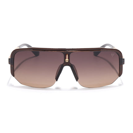 Wayfarer Sunglasses for Men & Women (Brown Lens | Brown Frame - MG7326)