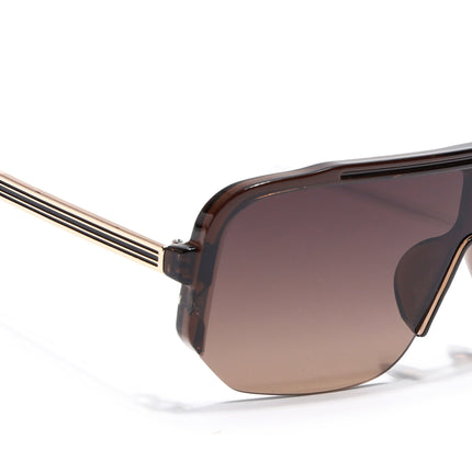 Wayfarer Sunglasses for Men & Women (Brown Lens | Brown Frame - MG7326)