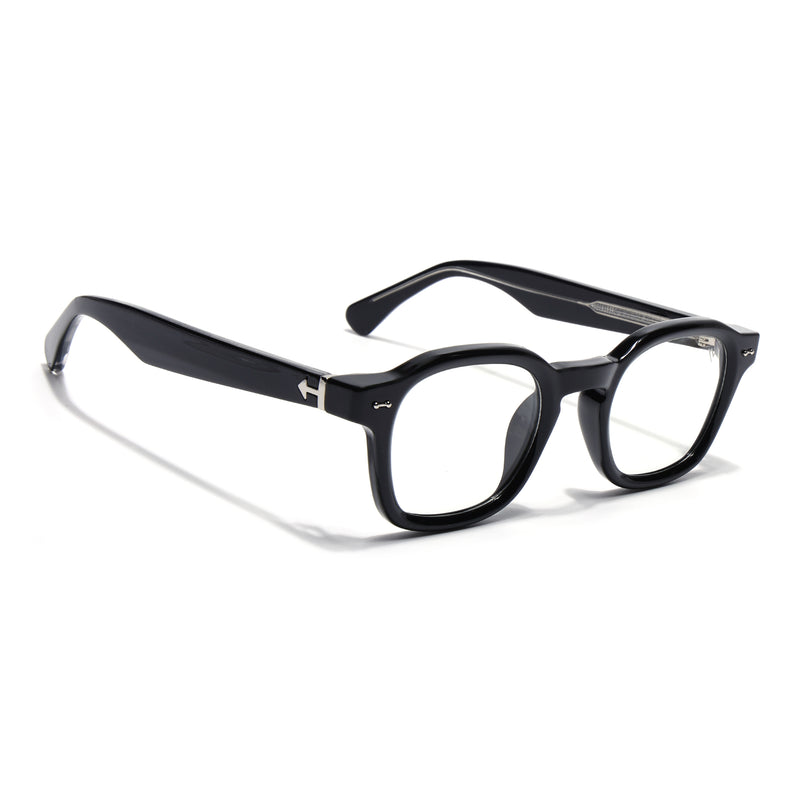 Voyage Shine Black Wayfarer Eyeglasses for Men & Women (99301FMG8174)