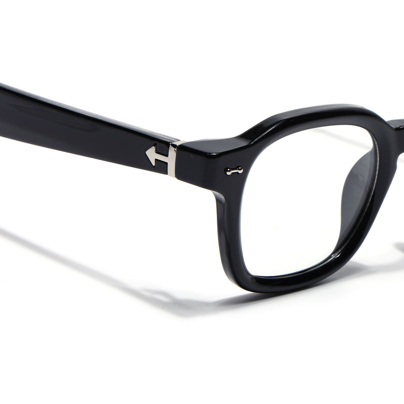 Voyage Shine Black Wayfarer Eyeglasses for Men & Women (99301FMG8174)