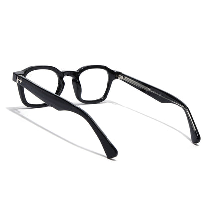 Voyage Shine Black Wayfarer Eyeglasses for Men & Women (99301FMG8174)