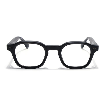 Voyage Matt Black Wayfarer Eyeglasses for Men & Women (99301FMG8175)