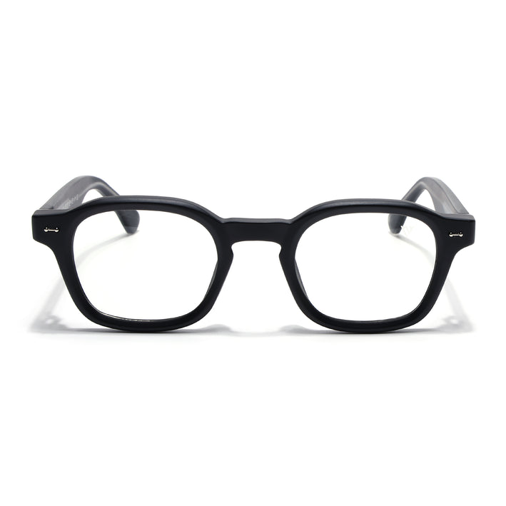 Voyage Matt Black Wayfarer Eyeglasses for Men & Women (99301FMG8175)
