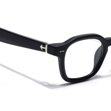 Voyage Matt Black Wayfarer Eyeglasses for Men & Women (99301FMG8175)