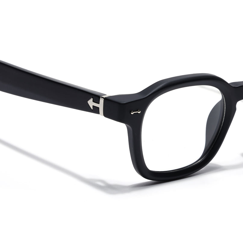 Voyage Matt Black Wayfarer Eyeglasses for Men & Women (99301FMG8175)