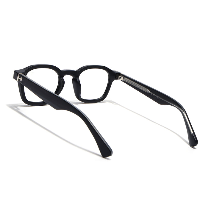 Voyage Matt Black Wayfarer Eyeglasses for Men & Women (99301FMG8175)