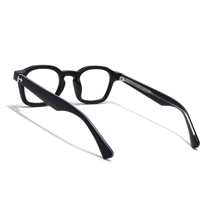 Voyage Matt Black Wayfarer Eyeglasses for Men & Women (99301FMG8175)