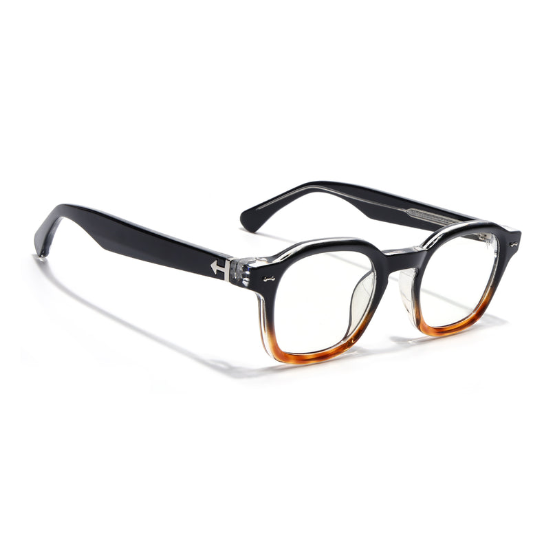 Voyage Black & Brown Wayfarer Eyeglasses for Men & Women (99301FMG8176)