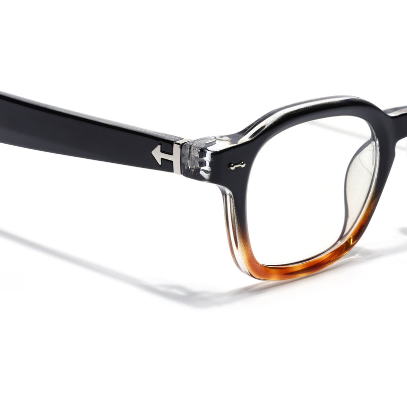 Voyage Black & Brown Wayfarer Eyeglasses for Men & Women (99301FMG8176)