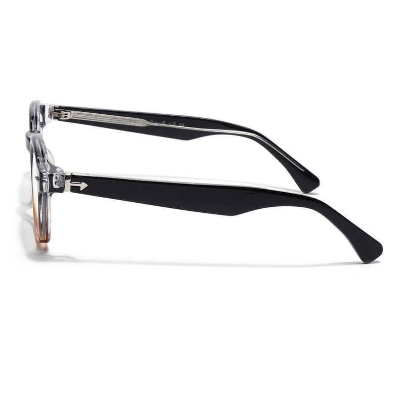 Voyage Black & Brown Wayfarer Eyeglasses for Men & Women (99301FMG8176)