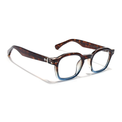 Voyage Brown & Blue Wayfarer Eyeglasses for Men & Women (99301FMG8177)