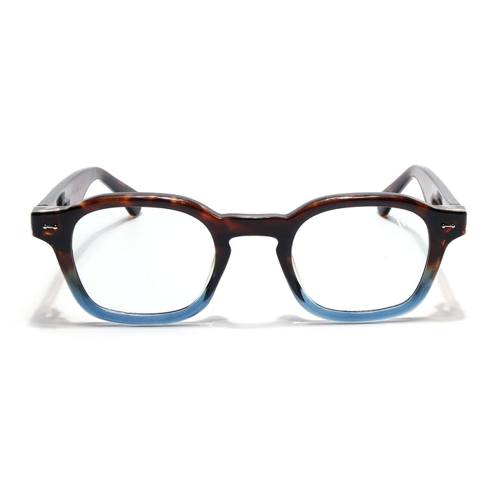 Voyage Brown & Blue Wayfarer Eyeglasses for Men & Women (99301FMG8177)