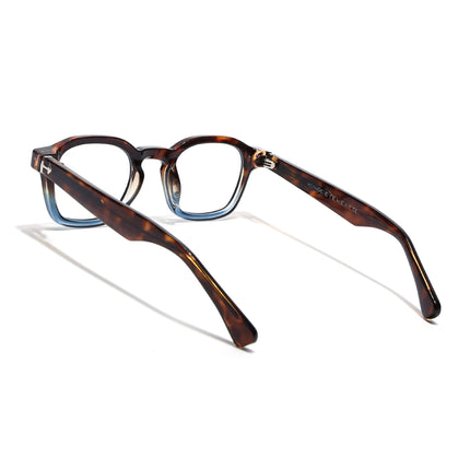 Voyage Brown & Blue Wayfarer Eyeglasses for Men & Women (99301FMG8177)