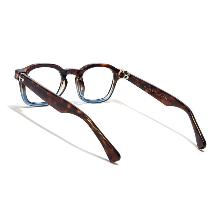 Voyage Brown & Blue Wayfarer Eyeglasses for Men & Women (99301FMG8177)