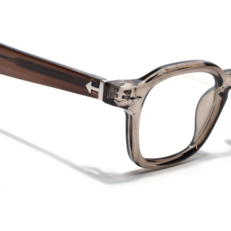 Voyage Brown Wayfarer Eyeglasses for Men & Women (99301FMG8178)