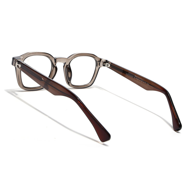 Voyage Brown Wayfarer Eyeglasses for Men & Women (99301FMG8178)