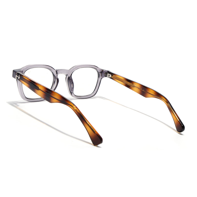 Voyage Grey Wayfarer Eyeglasses for Men & Women (99301FMG8179)