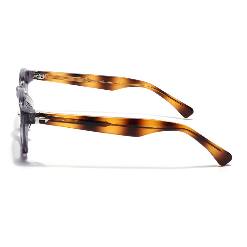 Voyage Grey Wayfarer Eyeglasses for Men & Women (99301FMG8179)