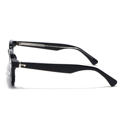Wayfarer Sunglasses for Men & Women (Black Lens | Shine Black Frame - MG8148)