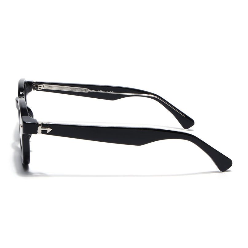 Wayfarer Sunglasses for Men & Women (Black Lens | Shine Black Frame - MG8148)