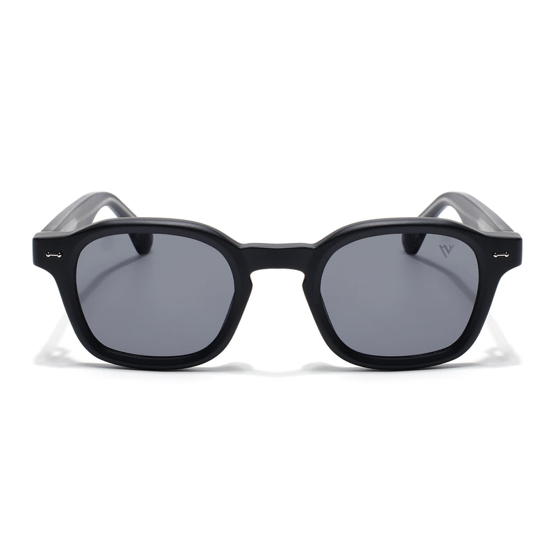 Wayfarer Sunglasses for Men & Women (Black Lens | Matt Black Frame - MG8149)