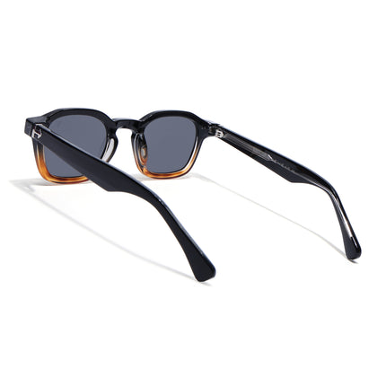 Wayfarer Sunglasses for Men & Women (Black Lens | Black & Brown Frame - MG8150)